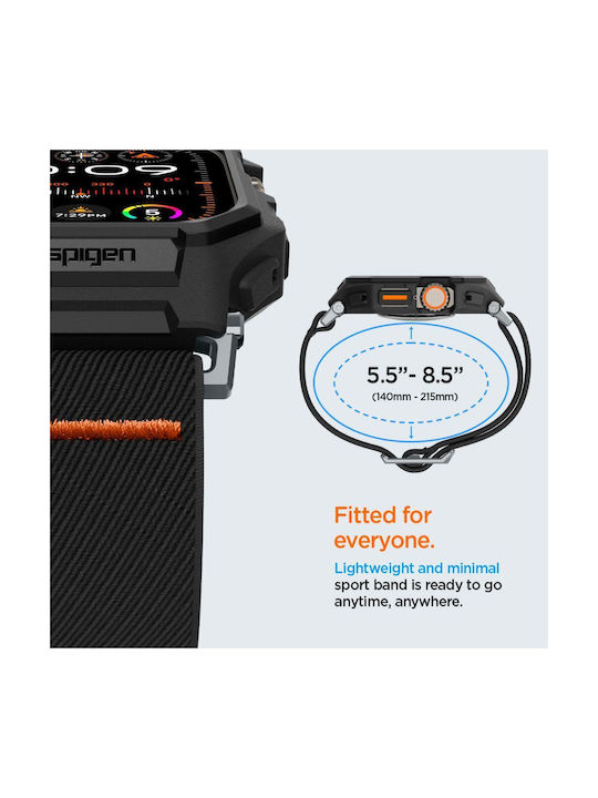 Spigen Lite Fit "Pro" Case with Strap Fabric Black (Apple Watch Ultra 1 / 2)