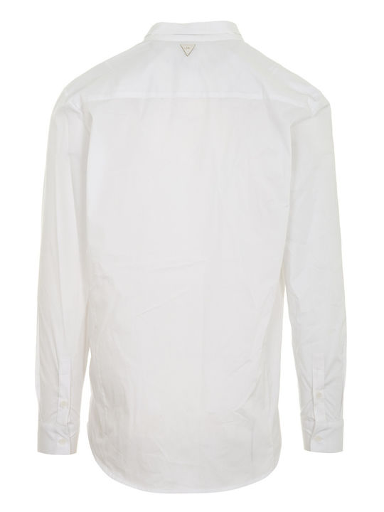 Nineteen Apparel Club Men's Shirt Long Sleeve White