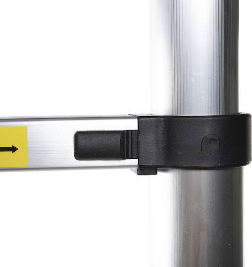 Detoolz Teleskopleitern Aluminium 10 Stufen Maximale Höhe 3.2m
