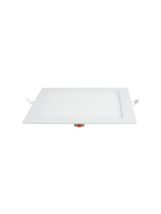 GloboStar Round Recessed LED Panel 20W with Warm White Light 2700K 22.5cm