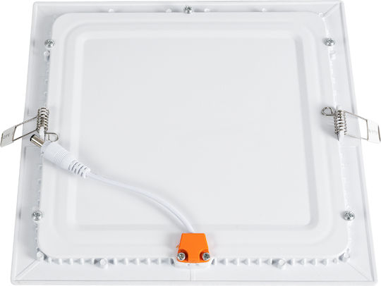 GloboStar Rotund Încastrat Panou LED Putere 20W cu Alb Rece Lumini 22.5x22.5cm.