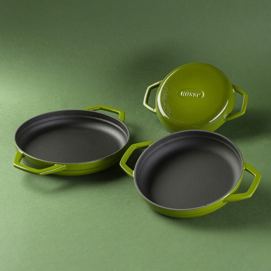 Hosse Hosse Manden-Set aus Gusseisen Bamboo 2-teilig