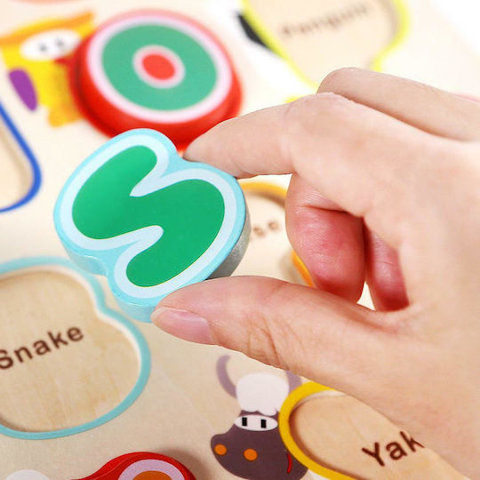Topbright Lernspiel Buchstaben und Zahlen aus Holz für 2-6 Jahre