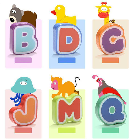 Topbright Lernspiel Buchstaben und Zahlen aus Holz für 2-6 Jahre