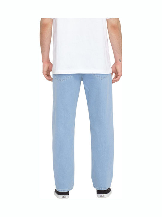 Modown Men's Jeans Pants with Relaxed Tapered Fit Light Vintage Indigo