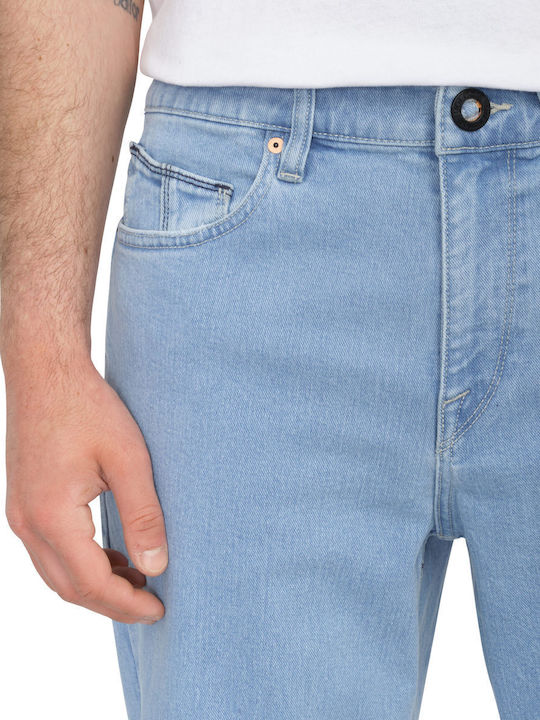 Modown Men's Jeans Pants with Relaxed Tapered Fit Light Vintage Indigo
