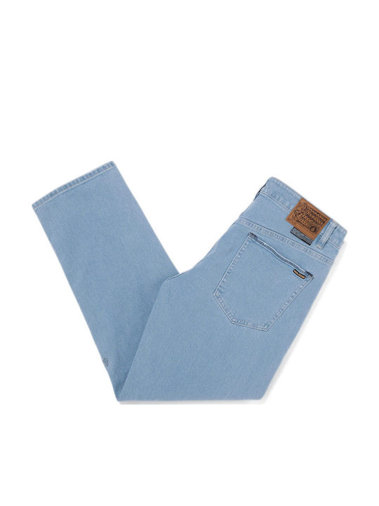 Modown Men's Jeans Pants with Relaxed Tapered Fit Light Vintage Indigo