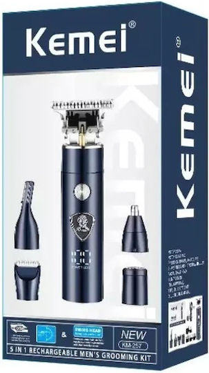 Kemei KM-257 Ξυριστική Μηχανή Προσώπου Επαναφορτιζόμενη