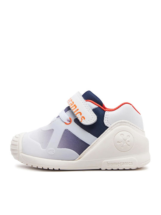Kids Sneakers with Scratch White