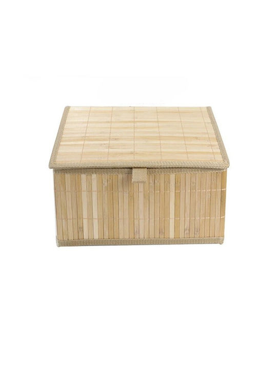 Ankor Wooden Storage Box with Lid Beige 3pcs