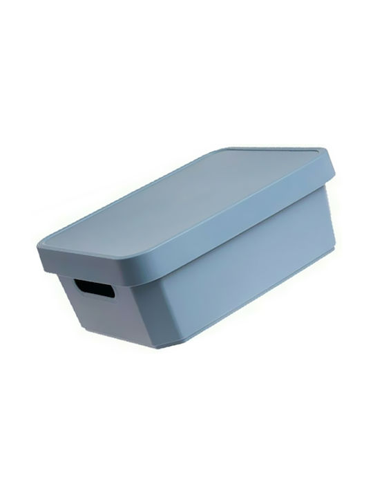 Next Cave Plastic Storage Box with Lid Blue 21.5x36x13.5cm 1pcs