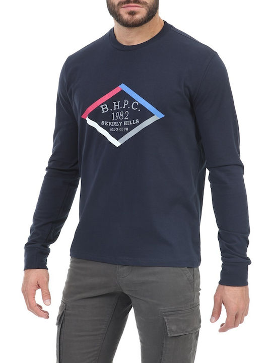 Beverly Hills Polo Club Men's Sweatshirt with Hood Blue