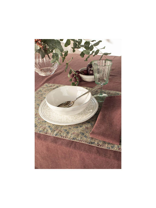 Laura Ashley Wild Clematis Placemat Fabric Red 48x35cm 1pcs