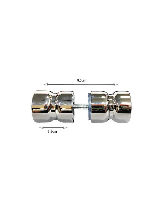 Handle Front Door Pair Silver