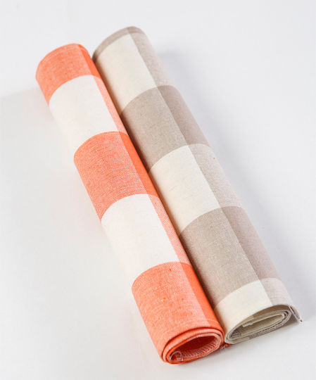 Borea Placemat Fabric Πορτοκαλί 48x33cm 1pcs