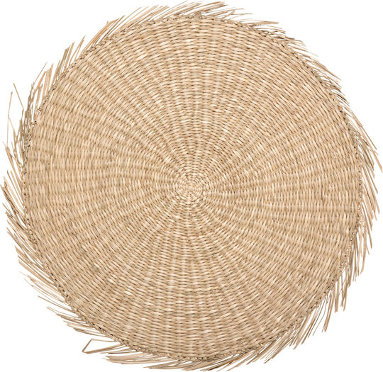 Atmosphera Cuba Round Wicker Beige Placemats 38cm