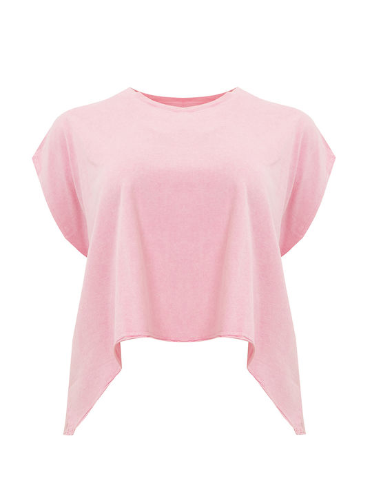 Bluze Damă Sport Crop Roz 8131.1060.NETTO-pink