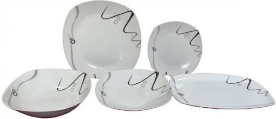 Karvounis White Porcelain Dinnerware Set 20pcs