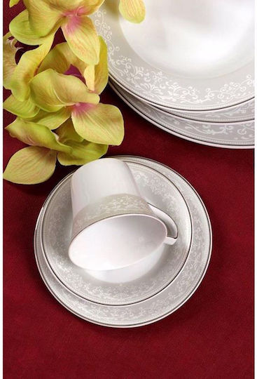 Cryspo Trio Passion Grey Porcelain Dinnerware Set 24.262.40 20pcs