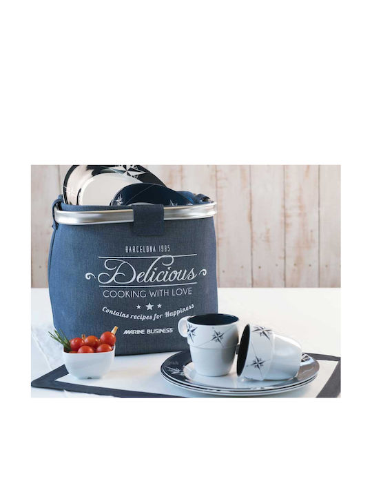 Marine Business Blue Porcelain Dinnerware Set 24pcs