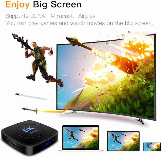 TV Box GEDA005696603AR 6K UHD with WiFi 4GB RAM and 64GB Storage Space with Operating System Android 12.0
