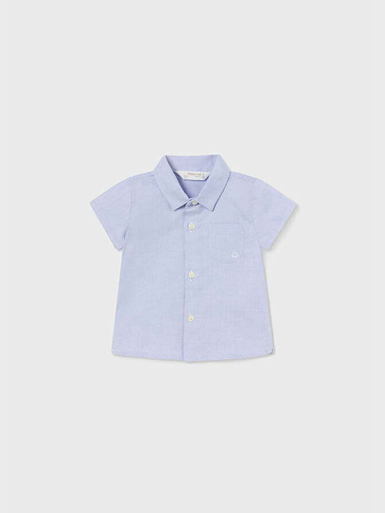 Mayoral Kids One Color Shirt Light Blue