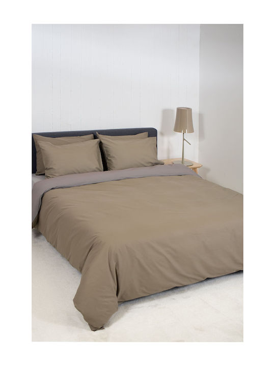 Biokarpet Bettbezug Home View Natural Grau Set Moni 165x245 cm