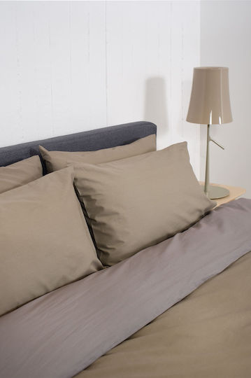 Biokarpet Bettbezug Home View Natural Grau Set Moni 165x245 cm