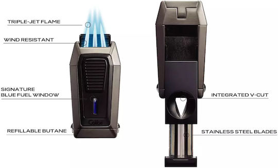 Colibri Quantum Αναπτήρας Φλόγας σε Καφέ χρώμα