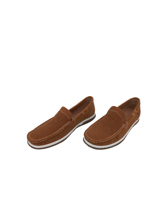 Atlanta Men's Synthetic Leather Moccasins Brown