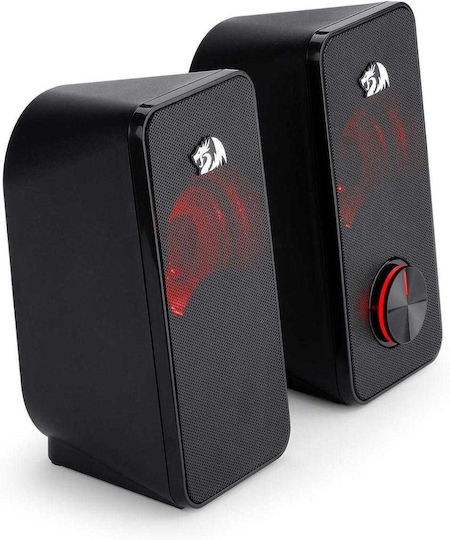 Redragon Stentor GS500 Computerlautsprecher 2.0 mit Leistung 10W in Schwarz Farbe