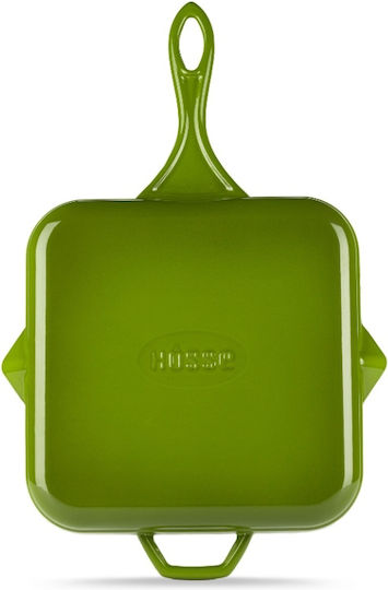 Hosse Solagio Cast Iron Grill Pan with Enamel Coating