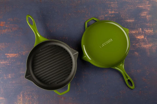 Hosse Solagio Gusseisen Grill mit Emaille Innenbeschichtung 24cm