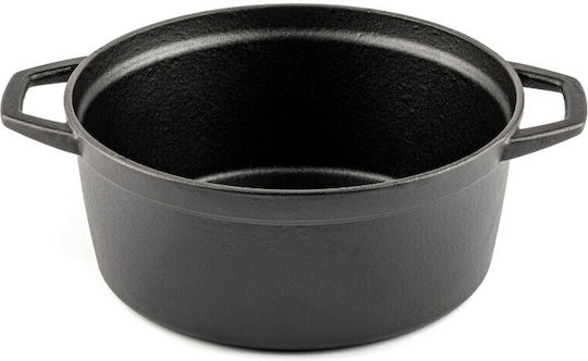 Hosse Solagio Tiefer Topf aus Gusseisen 24cm Black Onyx
