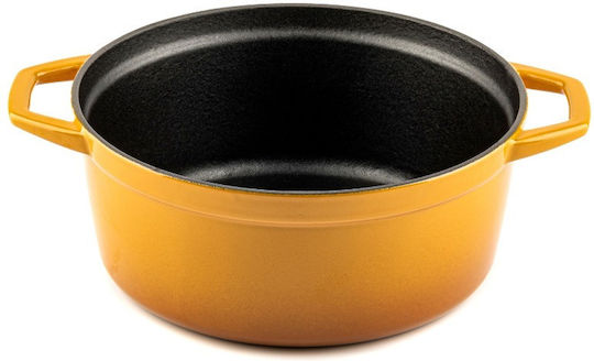 Hosse Solagio Tiefer Topf aus Gusseisen 24cm Dijon