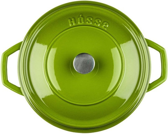 Hosse Solagio Deep Pot made of Cast Iron 24cm Bamboo