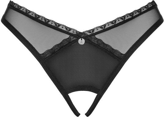 Obsessive Latinesa Femei Sexy Slip cu decupaje Negru