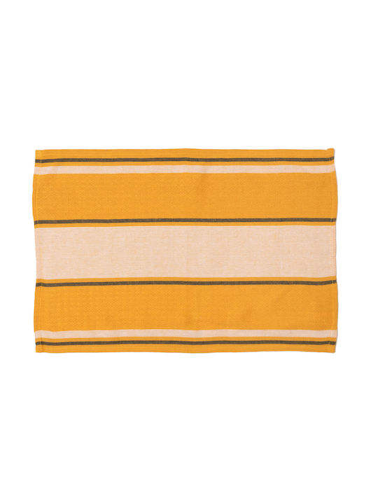 Viopros Chef Tea Towel from 100% Cotton in Yellow Color 40x60cm 2pcs