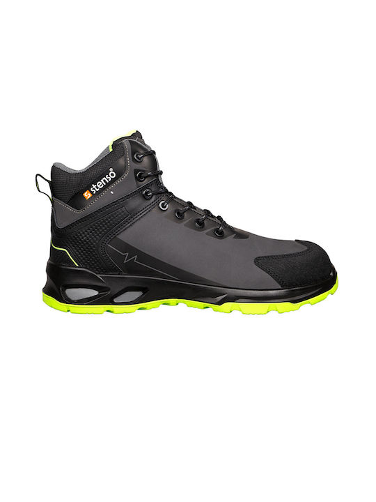 Stenso Waterproof Boots Safety Black S3 with Certification HI,SR