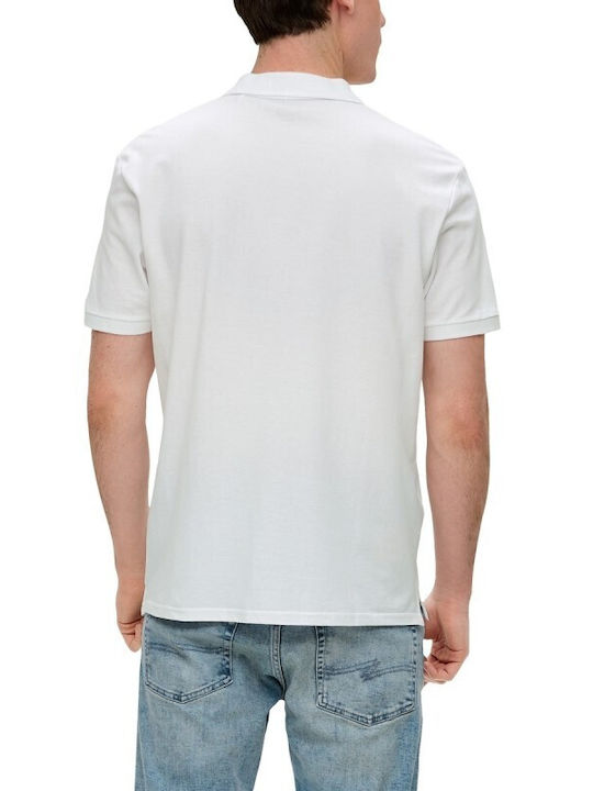 S.Oliver Herren Kurzarmshirt Polo White