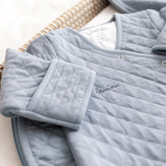 Bemini Herbstlich Schlafsack mit Füßen 1.5 Tog Stone Blue