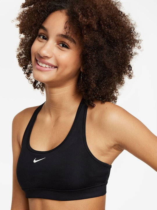 Nike Swoosh Kids' Bralette Dri-Fit Black