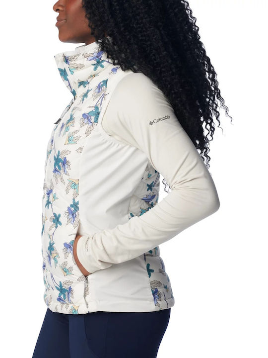 Powder Pass Kurz Damen Ärmellos Puffer Jacke für Winter Rosa