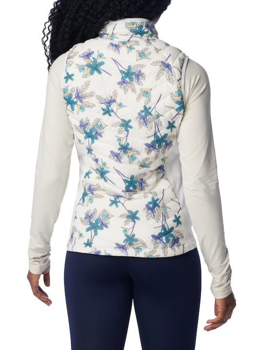 Powder Pass Kurz Damen Ärmellos Puffer Jacke für Winter Rosa