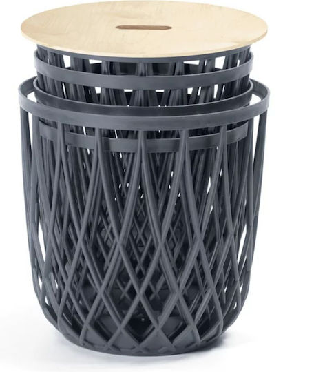 Prosperplast Storage Basket Gray 1pcs