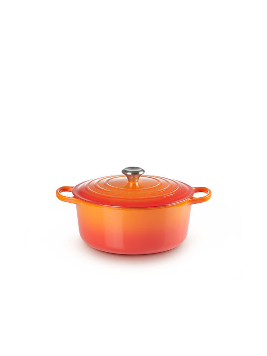 Le Creuset Signature Βαθιά Κατσαρόλα από Μαντέμι 6.7lt / 28cm Volcanic