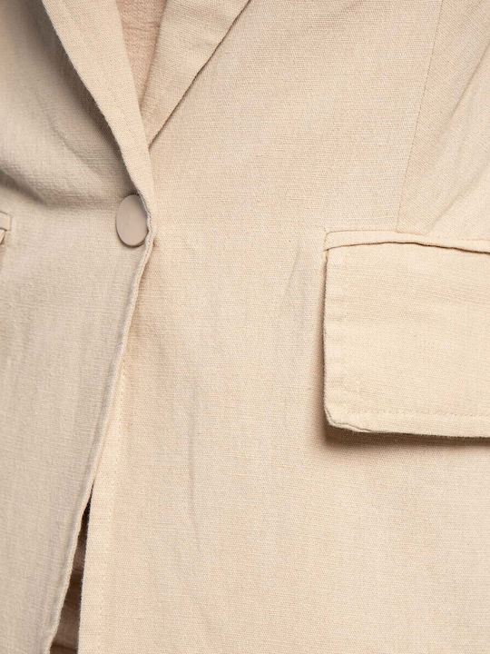 Fashioncore Women's Blazer Beige