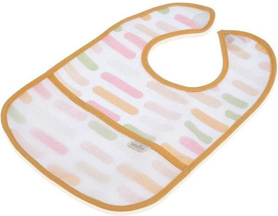 Baby Jem Bib Fabric with Pocket Pastel Stripes