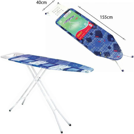 Sidirela Daisy Foldable Ironing Board for Steam Iron Blue 120x38cm