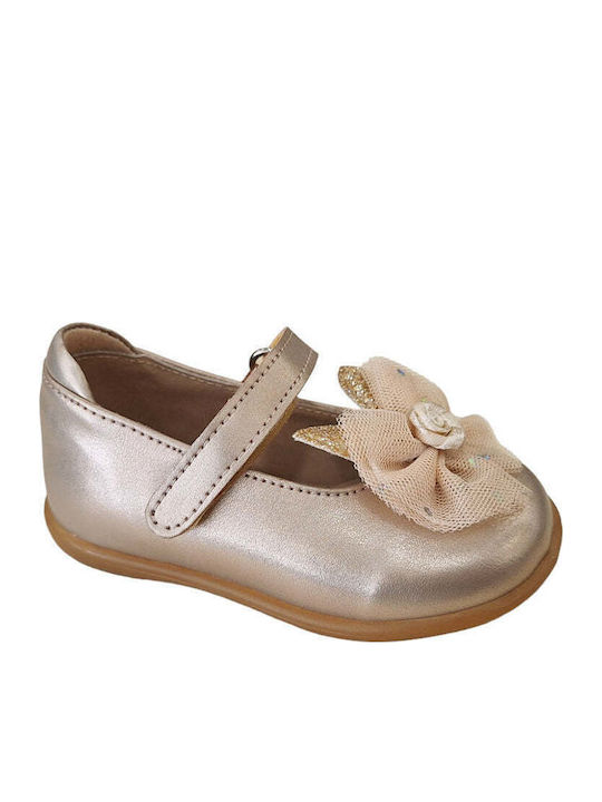 Kids Ballerinas with Hoop & Loop Closure Pink